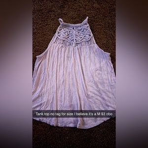 Purple tank top unknown brand or size estimate M